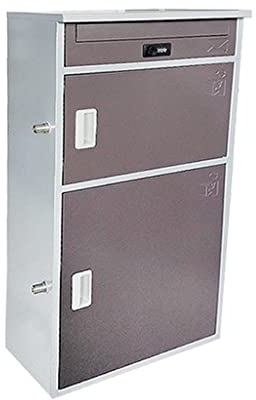 Briefkasten Home Anti-Diebstahl-Paketbriefkasten Freistehender Boden-Briefkasten aus Metall Übergroßer abschließbarer Briefkasten, moderner Paketbriefkasten an der Haustür for sichere Paket- und Postz