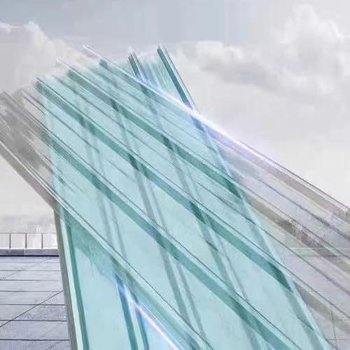 1/3/6/8/10/11/13/15/17 Pcs Daylighting Panels,Roof Panels,Tool Shed Carport Wall Corrugated Roofing Sheets,Heat-Insulating Roofing Tiles,Clear Roof Sheet,Easy to Cut (0.9x1.5m/35x59in,1 pcs)