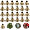 25 Stück Glöckchen zum Basteln, Bronze Vintage Glöckchen Weihnachts Glocken, Kleine Glöckchen mit Haken Glöckchen zum Basteln für Hochzeiten Türen Nähen Hundetraining Weihnachten Dekoration Glocken