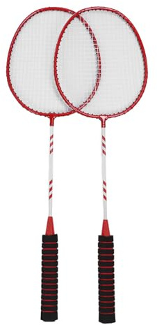 Set de Bádminton, Juego de Bádminton de Bádminton Interior con Bolsita de Nylon con Bolsa de Carto (Rojo)