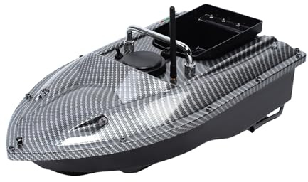 ZENGRICE Barche da pesca, barca, telecomando per pesca notturna, telecomando 500 m, Kderboot Baitboat Fischerk della barca, elica tripla, per l'espulsione in fiumi, laghi