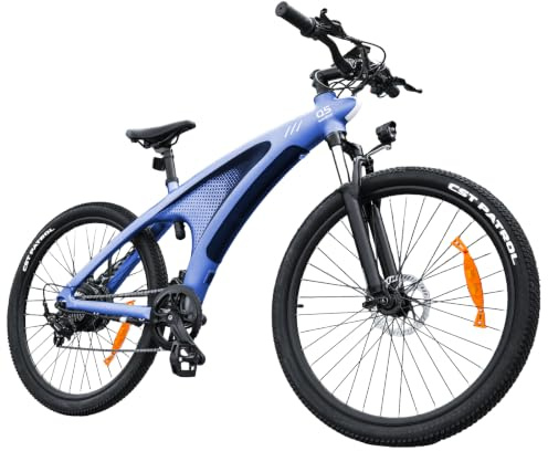 HX Q5 Shark Vélo Électrique Homme VTT Adulte,27.5 Vélo Électrique Ville,Capteur De Couple,85Nm,13/20Ah,Autonomie 60-220km Ebike,Amortissante Réglable,Freins à Disque Hydrauliques