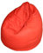 Kinzler S-10008/32 Sitzsack Billy, ca. Ø75 x H95 cm, klassische Tropfenform, Indoor, in vielen verschiedenen Farben, robuster Jeansstoff, rot