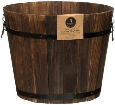 OnlineDiscountStore Burntwood Barrel Planter 38cmx30cm