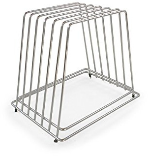 Commercial Cutting Board Rack, Fits 1 Thick Baking Pans and Sheets for Organizer - NSF Stainless Steel, Holds 6 Boards