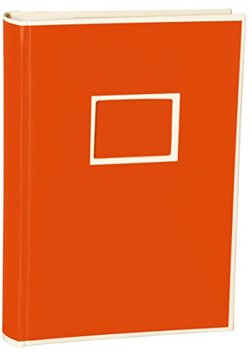 Semikolon 351127 300 Pockets Album - 22,5 x 32,8 cm - 100 Seiten cremefarben, für 300x 10x15 Fotos - orange orange