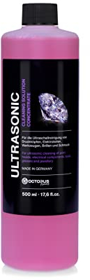 Octopus Spezial Ultraschall-Reiniger, Konzentrat für den Einsatz im Ultraschallgerät, Brillenreiniger, hygienischer Schmuckreiniger (500ml)