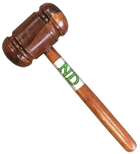 ND Sports Heavy Duty Wooden Mallet – Multi-Coloured Cricket Bat Cone & Knocking Hammer for Bat Conditioning, One Size