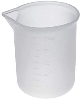 baytronic 220062 Silikon Messbecher, transparent, 100 ml
