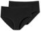 Schiesser Damen 2 Pack Midi Slip Bio Baumwolle - 95/5 Organic Unterwäsche, Schwarz_174834, 42 EU