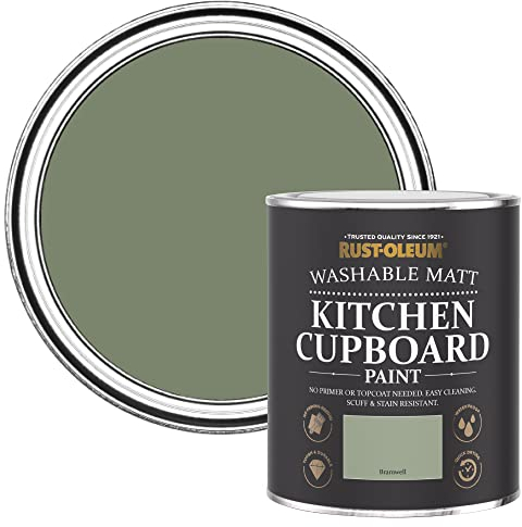 Rust-Oleum Green Kitchen Cupboard Paint in Matt Finish - Bramwell 750ml