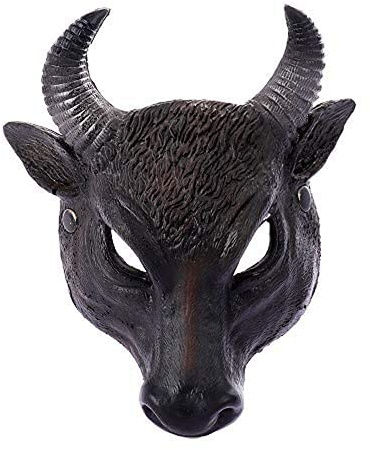 Buffalo Toro Testa Maschera Animale Mezza Maschera Maschere Inquietante Maschere Orrore Costume Novità Halloween Costume Festa