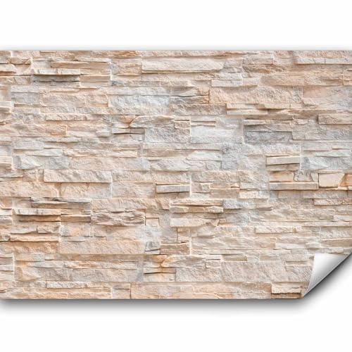 murando - Vlies Fototapete Steinwand 400x280cm Foto Tapete Schlafzimmer Wohnzimmer Vliestapete XXL Motivtapeten Bildtapete 3d Effekt Wand Dekoration - Steinoptik Stein 3d Effekt f-B-0018-a-b