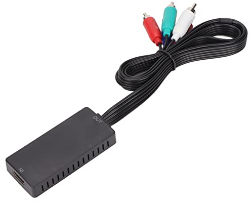 HDMI till komponent omvandlare, 1080P HDMI till komponent omvandlare video ljudomvandlare adapter, 1080P hög noggrannhet, Plug and Play Converter för DVD och PC