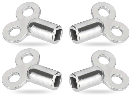 4 llaves de purga de radiador: llaves para ventilar los radiadores, uso universal para radiadores, ayuda a reducir los costes de calefacción