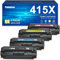 Palmtree 415X mit Chip Kompatibel für HP 415X 415A für HP Color Laserjet Pro MFP M479fdw Toner M479dw M454dw M454dn M479fdn M479fnw M480f W2030X W2031X W2032X W2033X 4-Pack Schwarz Cyan Gelb Magenta