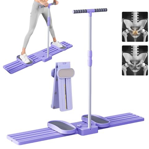 Macchina da sci simulata con pedale antiscivolo e braccioli regolabili per gambe, pavimento pelvico, allenamento muscolare, tonificazione delle gambe, macchina per gambe cardio per palestra, capacità
