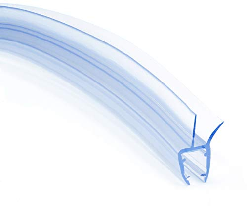 DQ-PP Duschdichtung 70cm | Dichtung für 6mm – 8mm Glastür Stärke | UKG03 | Wasserablaufprofil Wasserabweisprofil | Duschkabinen Duschabdichtung Duschwand | Ersatzteile für Duschkabine | Transparent