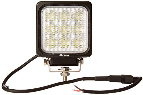 Universal 4 LED Flood Lights For Cars – 27W Bright 2160LM LED Off-Road Fog Driving Spotlights For Truck, Boat, Motorcycle & Construction - Easy To Mount Rectangular IP68 Waterproof ATV Head Light
