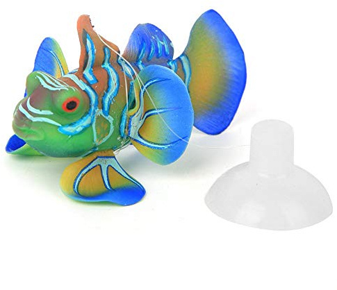 YOUTHINK Acquario Finto Realistico con Oceano Tropicale Luminoso, Pesci Angelo e Paesaggio Marino Artificiale: Decorazione da Parete Perfetta per casa e Ufficio (Blu).