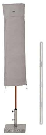 Sekey Schutzhülle für DoppelSonnenschirm, Abdeckhauben für Sonnenschirm Grau