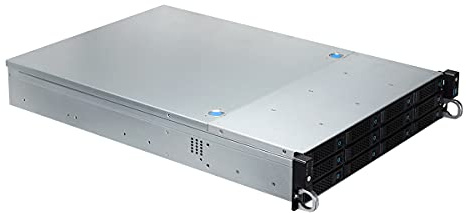 UNYKAch HSW6212 hot swap rackbox 2U ATX 12 fack kompatibel med 3,5 tum eller 2,5 tums skivor, 4 x 80 mm fläktar, 2 USB 2.0