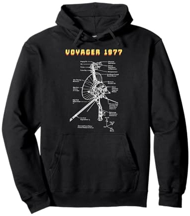 Voyager 1977 T-shirt Space Probe Mission Tee Sweat à Capuche