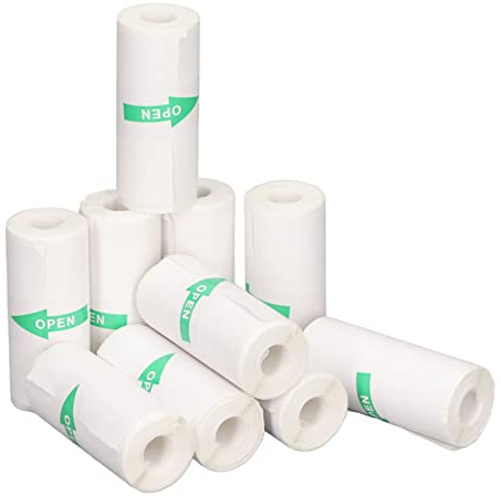 57x25mm 10 Rullar Termopapper Rullar Kvitto Mini Termoskrivare, Mini Skrivarpapper Klistermärken Papper för POS Terminaler Kassaapparater