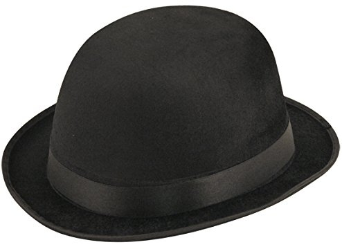 labreeze Charlie Chaplin Chapeau melon en velours noir pour adulte Style victorien