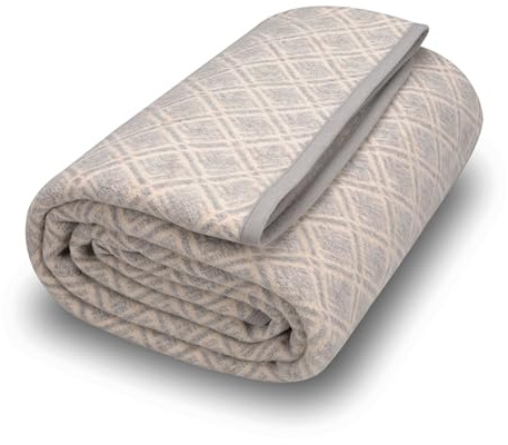 ACUSHLA Coperta in lana merino - Grande copriletto per divano letto, singolo, matrimoniale, comoda coperta per divani e letti, coperta morbida e calda, per picnic e campeggio, 63x79 pollici | 160 x