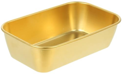 Amosfun Plat À Lasagne Grille-Pain Profond Plaque De Four Poêle En Acier Inoxydable Petit Plat De Cuisson Rectangulaire Plaque À Rôtir En Métal Poêle Pour Four Grillage Cuisson Servir