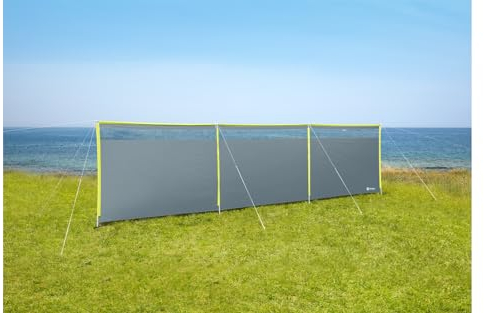 BERGER Windschutz Panorama in Grün 600 x 150 cm | Sichtschutz für Strand, Camping und Garten