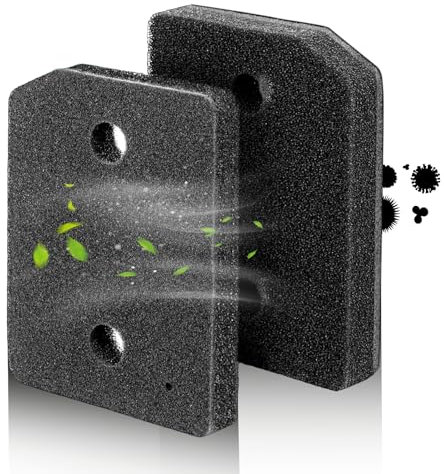 2 Filter Trocknerfilter Betragen Flusenfilter-schaumfilter sponge für Miele-Trockner Ersatzteile für Schwammfilter Miele Trockner, Größe 207 x 157 x 30 mm Wäschetrockner Sockelfilter