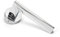 la lourde - Poignée de Porte Diamentino - Aluminium Finition Chrome - Haute Qualité - Portes Intérieures - Marque Française - Platine de Finition Ronde + Rosace à Clé - Carré 7 mm