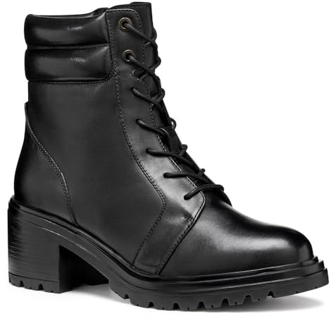 Geox Stivali da donna D Damiana alla caviglia, Nero, 39.5 EU