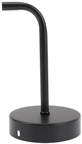 FUTUREORYY Porta Lampada da Muro in Metallo Nero, Semplice nella Struttura, Facile da Installare da Usare, Supporto Muro per Lampada per Illuminazione Decorativa