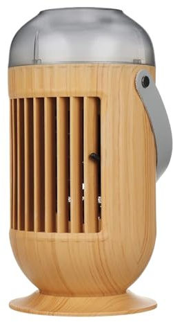 Bärbar Luftkonditionering USB Luftkylare Spray Luftfuktare 3 Färg Lätt Vattenkylningsfläkt Mini For Hemmakontoret Kyl Ner Snabbt(Wood)