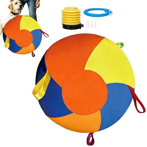 Ballon de troupeau pour chien Accessoires Gonflables d'Enrichissement pour | Ballon De Troupeau Cheval 50 cm Pour Chien Chiot Petit Moyen Grand Intérieur Extérieur Maison Jardin Cour