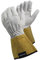 Tegera 126A Schweißerhandschuhe - Lederhandschuh mit hervorragendem Komfort, Flexibilität und KEVLAR, Weiß/Gelb, Größe 8 (1 paar)