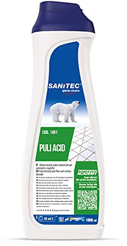 Puli Acid - Disincrostante Acido Concentrato per Pavimenti e Superfici - 1000 ml
