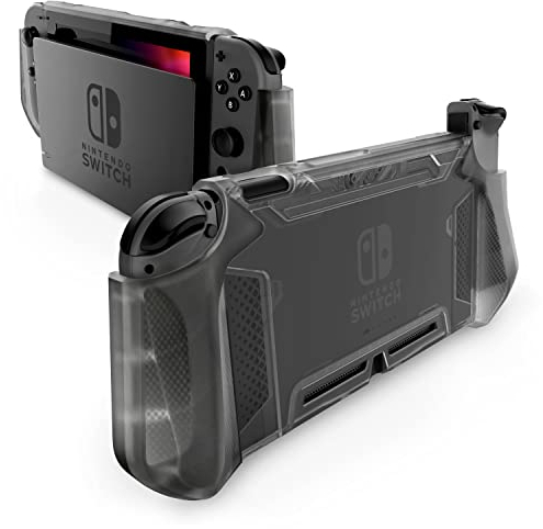 Mumba Hülle für Nintendo Switch, Robuste Schutzhülle, Hybrid TPU Griff Case Cover [Blade Series] Kompatibel mit Nintendo Switch Konsole und Joy-Con Controller (Frost)