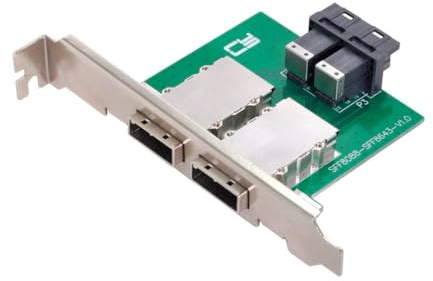 chenyang Mini SAS 2 SFF-8088 zu 2 SFF-8643 HD Data Server Converter Adapter mit Klammer