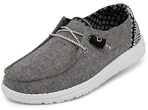 Hey Dude Wendy Chambray Woven, Scarpe Moc Toe Donna, Onice, 38 EU