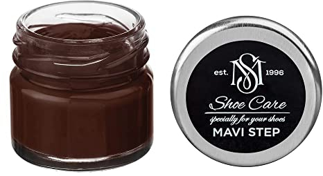 MAVI STEP Creme de Beaute Wax-Based Leather Shoe Cream - 150 Mahogany