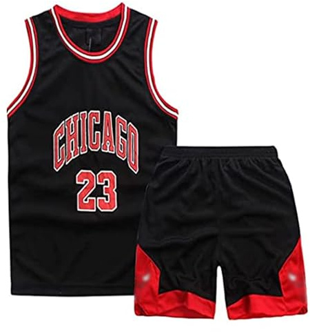 Qkydky Ensemble Basket Enfant, Maillot Basket Enfant,Tenue Basket Enfant | Ensemble de Basket Enfant 3-14 Ans, Débardeur et Short Sport | Tissu Séchage Rapide Respirant, Tenue d'Entraînement Sportif
