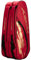 HUNDRED Cosmogear Badminton Kit-Tasche (Rot) | Doppelter Reißverschluss | Tasche mit Reißverschlusstasche vorne | Material: Polyester | Gepolsterte Rückengurte | Einfacher Tragegriff