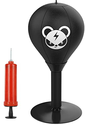 Kaxenig Büro Punchingball, Desktop Boxsack Mit Starken Saugnäpfen, Stressabbauender Tisch-Sandsack-Boxsack, Boxball Für Den Schreibtisch, Lustige Geschenke Für Chef, Kollegen, Freunde