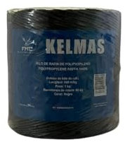 Kelmas - Cuerda - Hilo - Rafia - 600 MTS - 1 kg - Grosor 4MM - Cuerda Agricultura - Cuerda Jardinería - Cuerda Paquetería - Cuerda Entutorar - Cuerda Empacar - Cuerda Tomates - Cuerda Negra