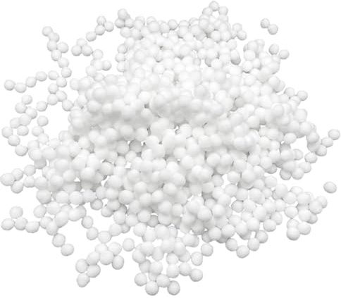 UILYNIU 1000 Pezzi 8 mm Mini Pompon Pon Pon, Artigianato Pom Pom per Bambini, Palline Pon Pon per Progetti Artistici Divertenti Mestieri Creativi Crafting Accessori (Bianco)