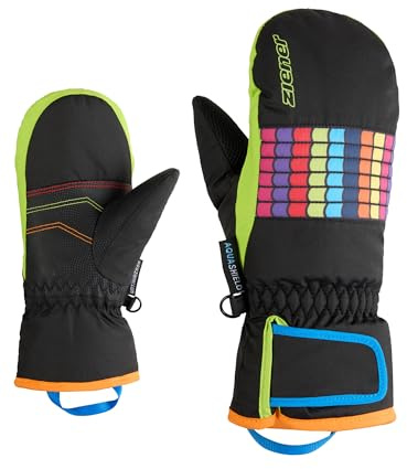Ziener Kinder LAMILO-Z Ski-Fäustling/Wintersport | wasserdicht, PFC frei, Black, 6,5